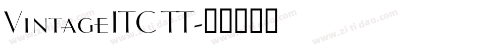 VintageITC TT字体转换